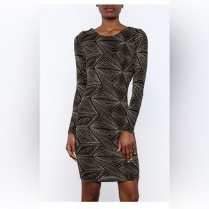 Black and gold night out on the town with girls dress!!